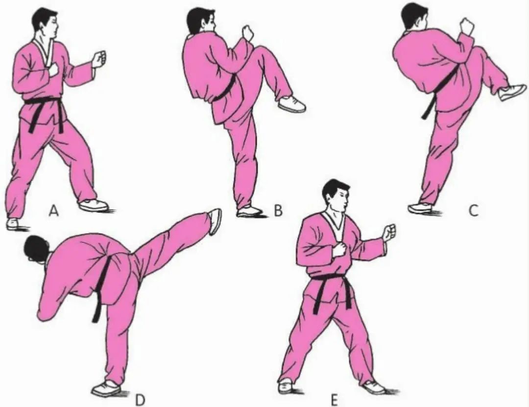 双飞踢双飞踢是跆拳道比赛中较为常用的动作之一,也是运动员得分的